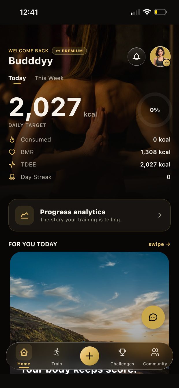 Today screen