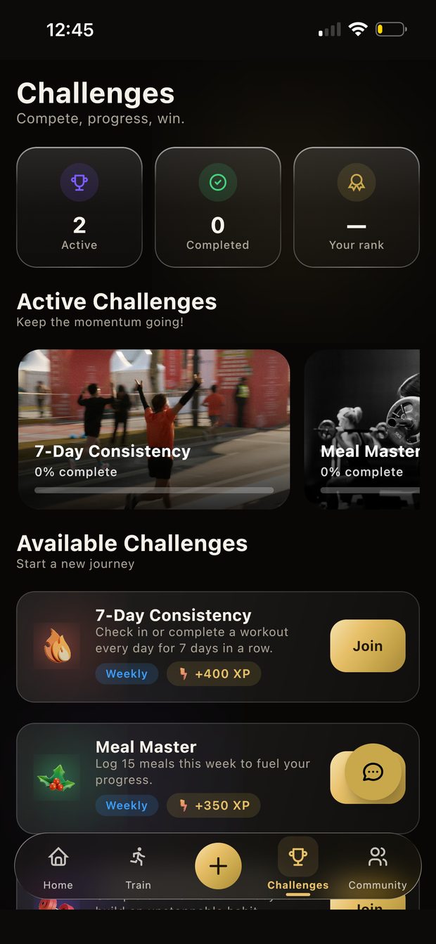 Weekly challenges